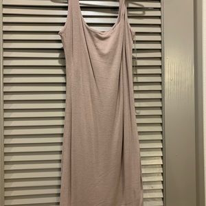 Naked Wardrobe Taupe Mini Dress